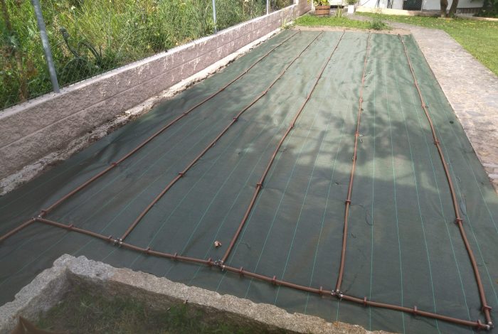 Instalación riego en huerto particular